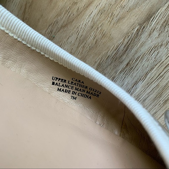 ANDREW STEVENS Cara Silver Leather Ballet Flats Women's Size 7 - Picture 5 of 7